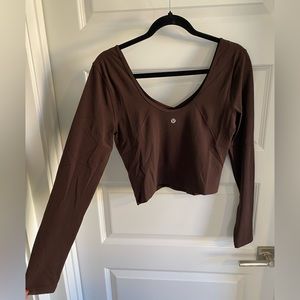 Lululemon Align Long Sleeve Top- Chocolate Brown